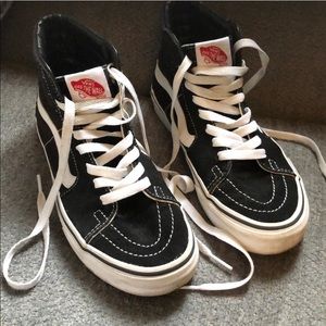 Black Old-School High-Top Vans